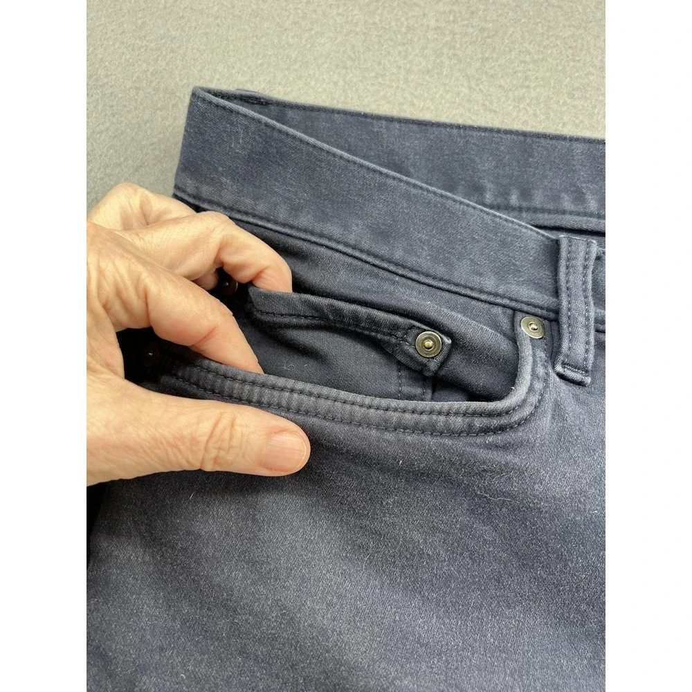 Banana Republic Pants Mens 36x30 The Traveler Slim Navy Blue Cotton Stretch